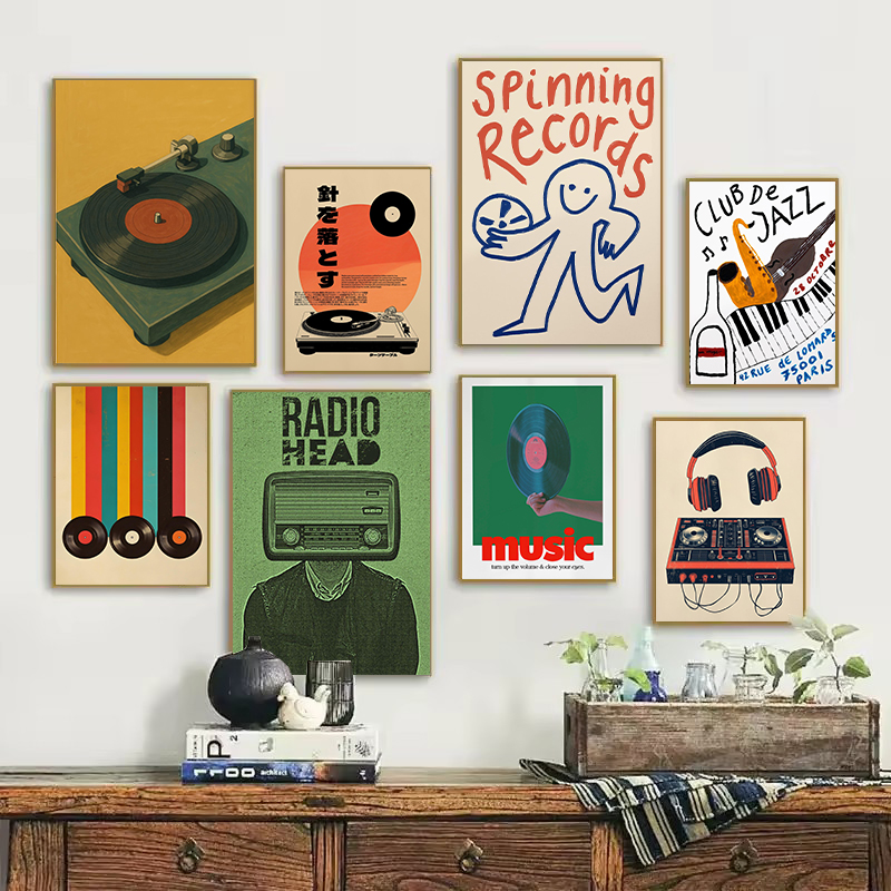 Japanese Life Quotes - Retro Japanischen Stil Vinyl Plattenspieler Jazz