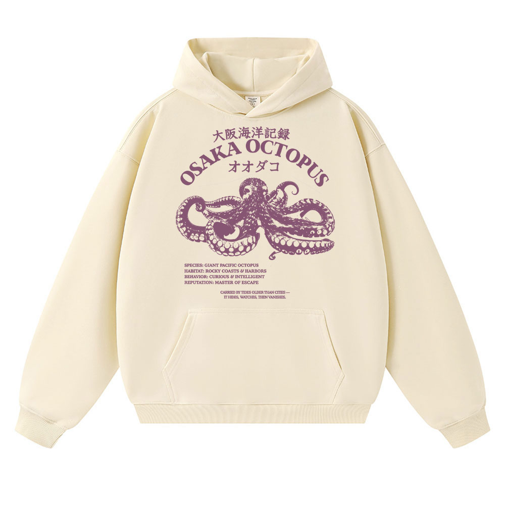 Japanese Man Lifestyle - Japanischer Stil Osaka Oktopus Hoodies Unisex
