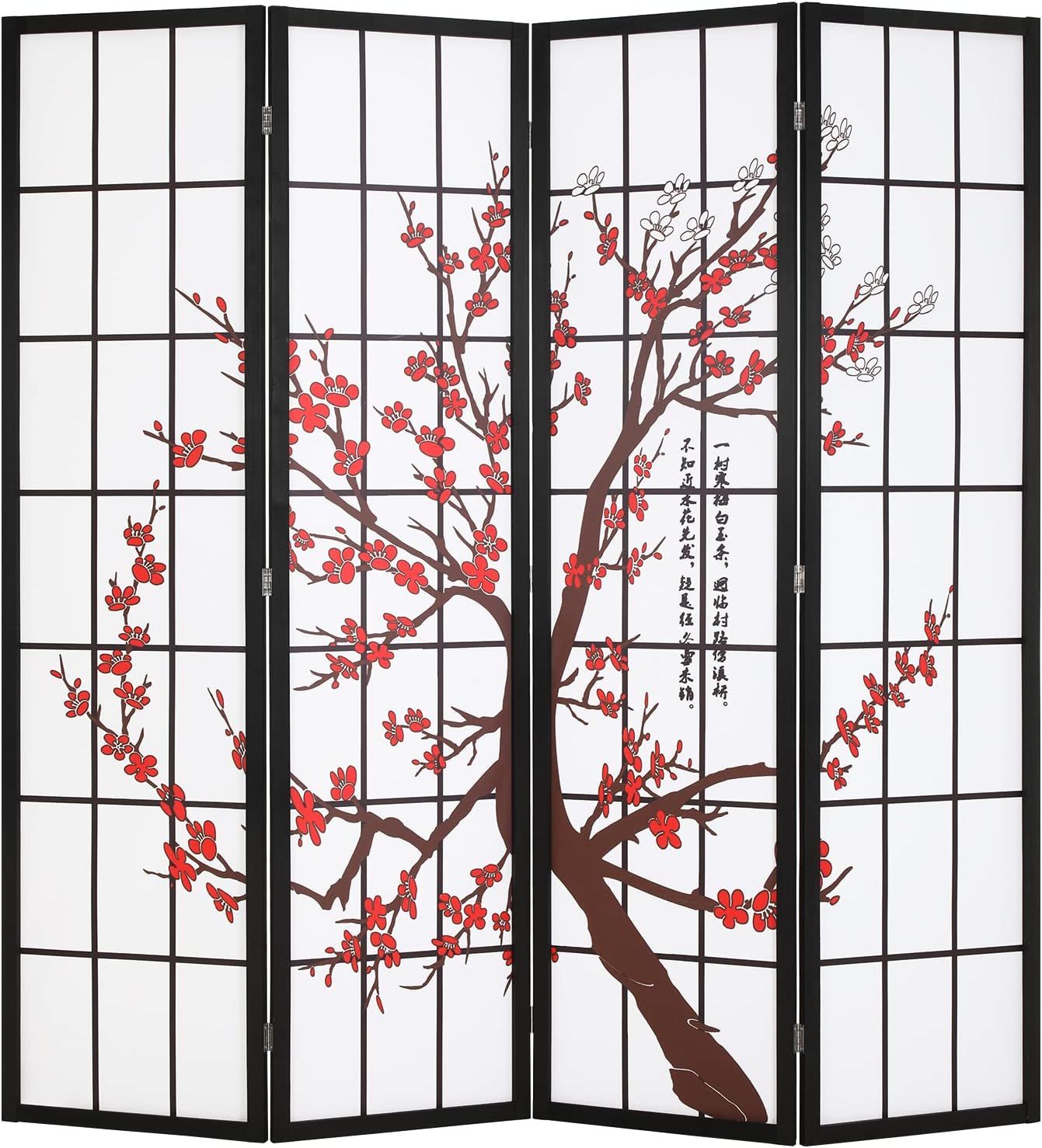 Faltbarer Shoji-Raumteiler, 4- – Shoji Screen Divider Bewertung und Preis