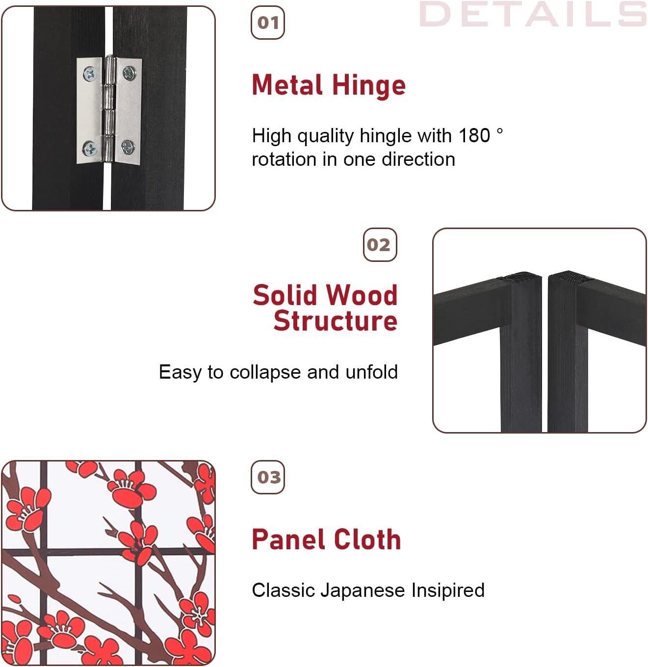 Faltbarer Shoji-Raumteiler, 4- – Shoji Screen Divider Bewertung und Preis