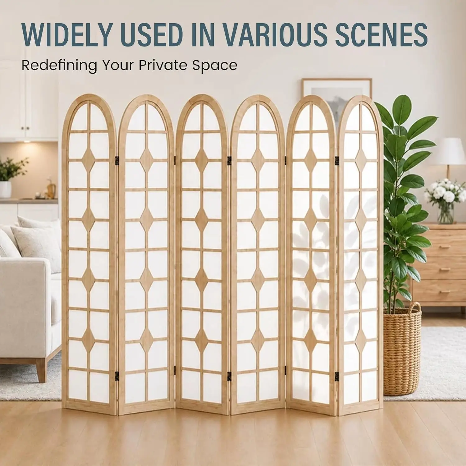 6-teiliger Shoji-Raumteiler, H – Shoji Screen Divider Bewertung und Preis