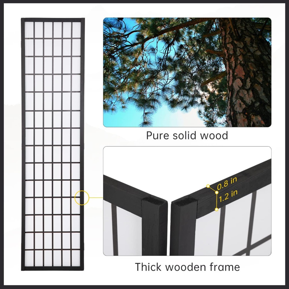 4-teiliger Shoji-Raumteiler, 1 – Shoji Screen Divider Bewertung und Preis