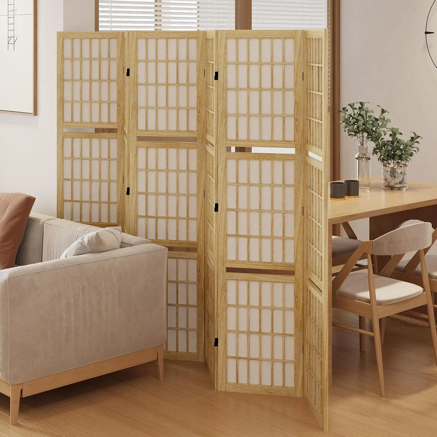Raumteiler mit Regalen, 170 cm – Shoji Screen Divider Bewertung und Preis